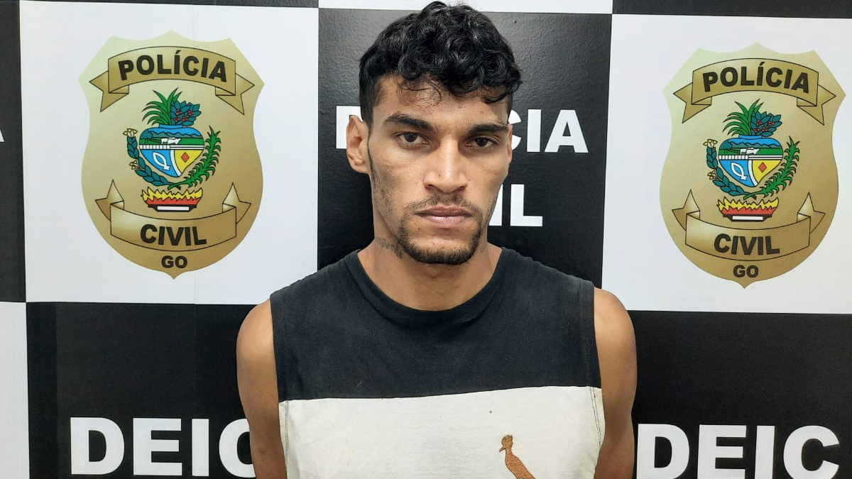 Considerado o homicida mais procurado de Itumbiara, Gilliardy de Sousa Moreira, teria assassinado um desafeto com 13 tiros, em 2019. Foto: Divulgação/PC)