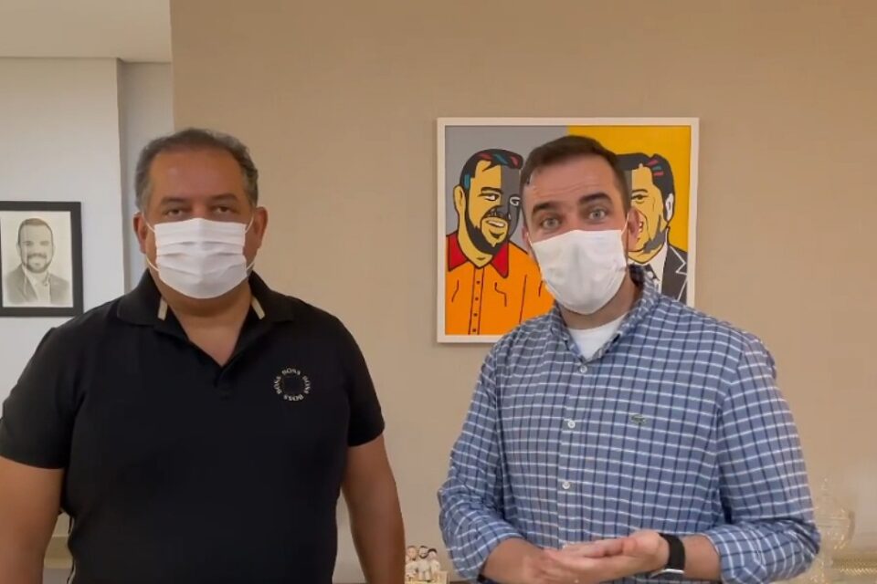 Senador Eduardo Gomes e prefeito Gustavo Mendanha