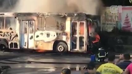 Ataques criminosos no Amazonas (Foto: Reprodução/G1)