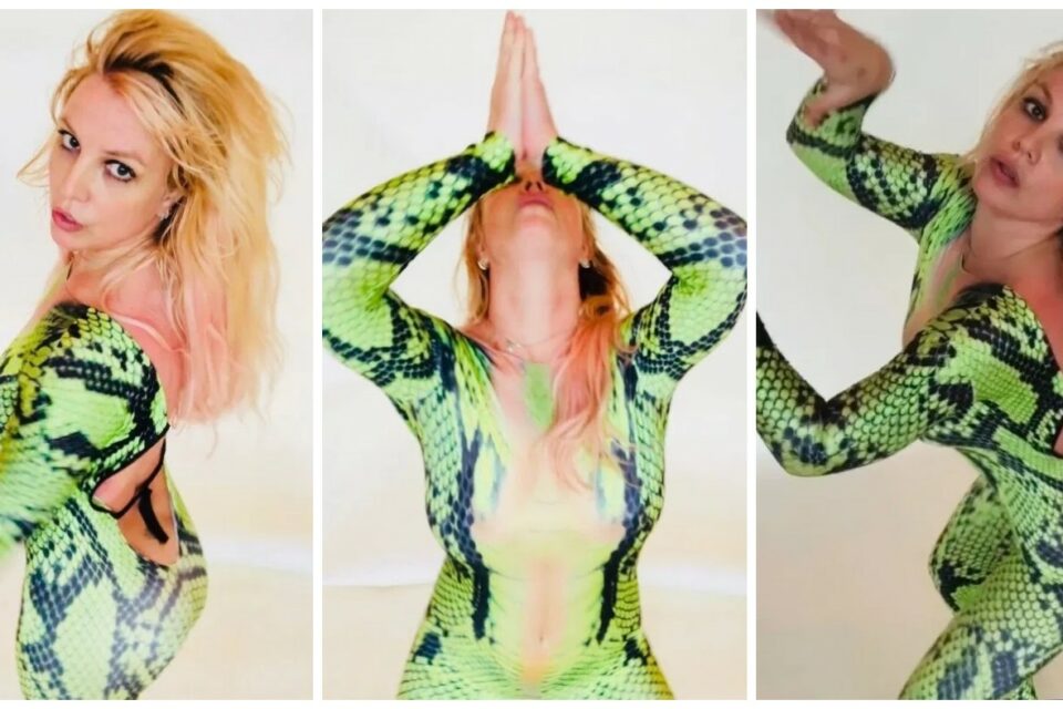 'Tomem cuidado', diz Britney Spears ao publicar foto afirmando ter virado cobra