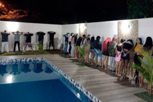 Festa clandestina em Aparecida (Foto: Divulgação/SecomAparecida)