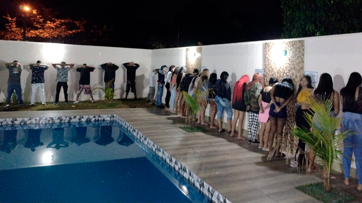 Festa clandestina em Aparecida (Foto: Divulgação/SecomAparecida)