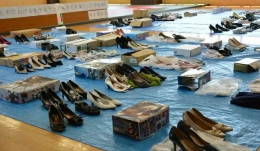 Ladrão em série é encontrado com 139 pares de sapatos femininos, no Japão