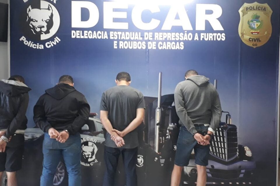 Grupo preso pela polícia