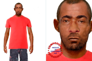 Delegado diz que retrato falado, confeccionado a partir de depoimento de vítima reproduz em 90% as características físicas do suspeito