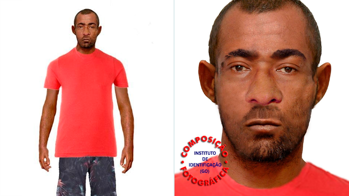 Delegado diz que retrato falado, confeccionado a partir de depoimento de vítima reproduz em 90% as características físicas do suspeito