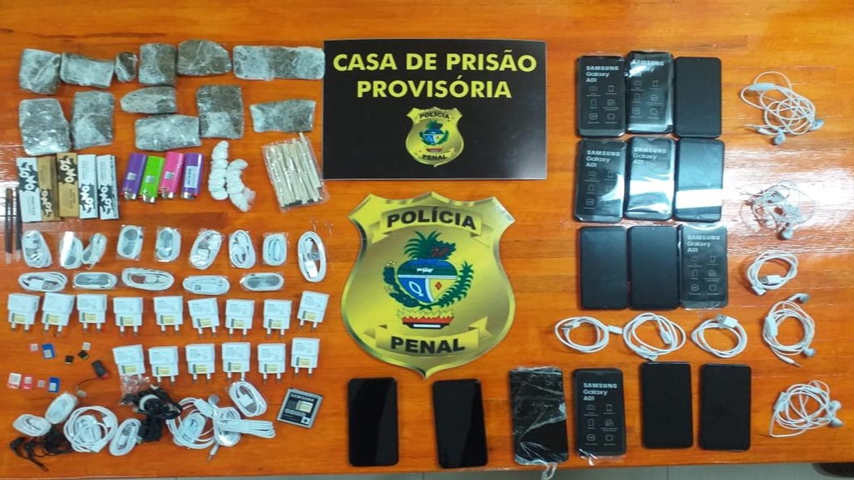 Um homem, de 34 anos, foi preso ao tentar entrar rastejando com drogas na Casa de Prisão Provisória (CPP), em Aparecida de Goiânia. (Foto: divulgação/DGAP)