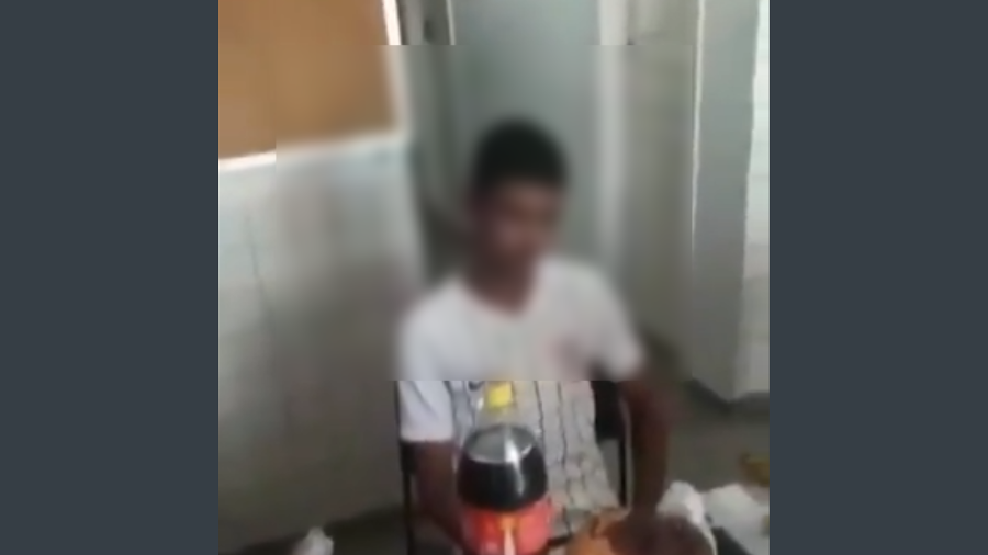 Suspeito foi detido após roubar um aparelho de som. Primeiro pedaço foi para a vítima do roubo