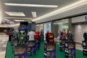 Passeio das Águas Shopping recebe 10ª Exposição de Camisas de Times de Futebol