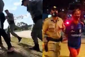 Abordagens da PM em Cidade Ocidental e Trindade são investigadas pelo MP. Procedimentos apuram Conduta de PMs contra youtuber e professor (Fotos: reprodução)