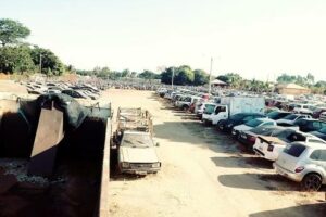 Pátio do Detran em Goiás (Foto: Governo do Estado)