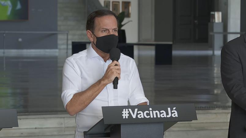 Vacinação de crianças contra Covid começa o mais rápido possível, diz Doria (Foto: divulgação - Ascom Governo de SP)