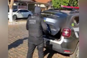 Polícia prendeu pai e filho suspeitos de tentarem matar a ex-namorada do rapaz, que estava gestante, na cidade de Aloândia