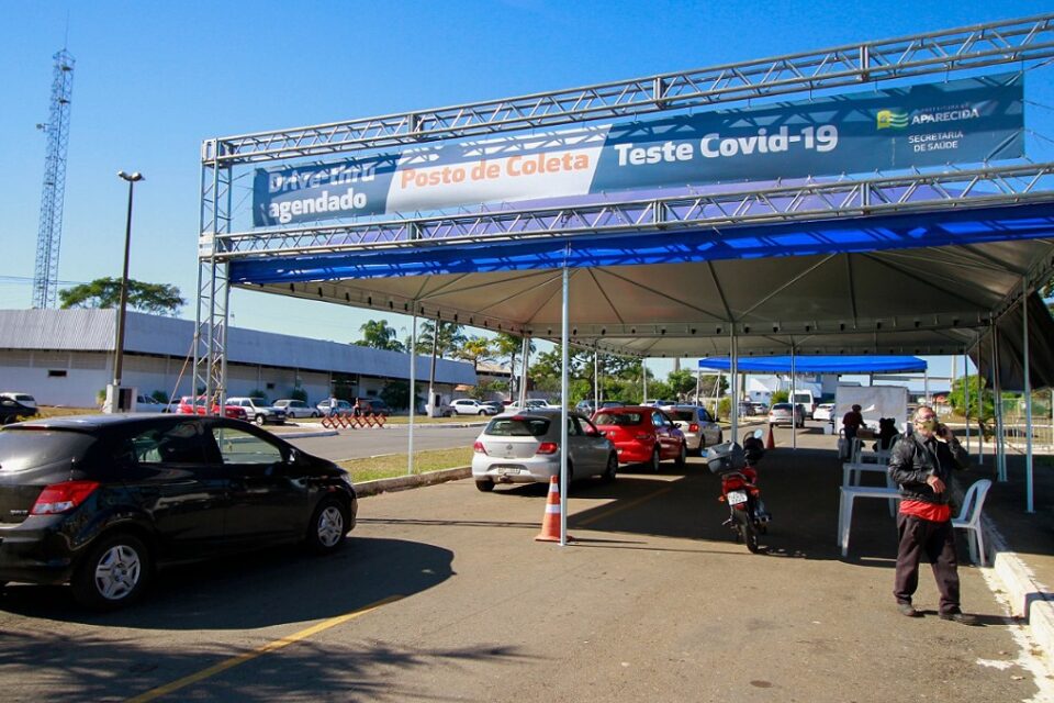 Testes contra Covid-19 em Aparecida