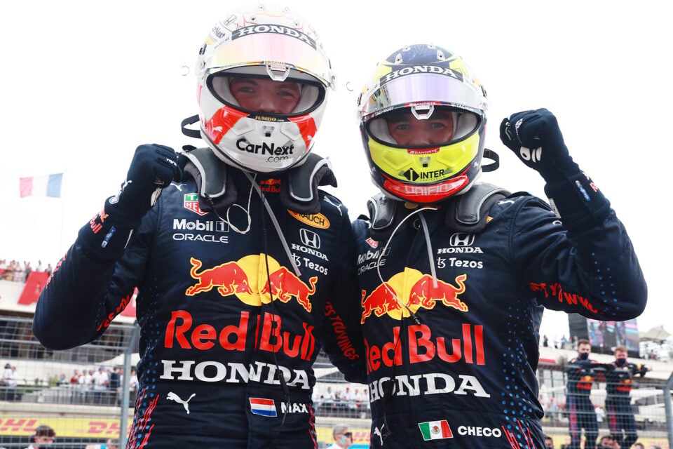 Max Verstappen e Checo Perez