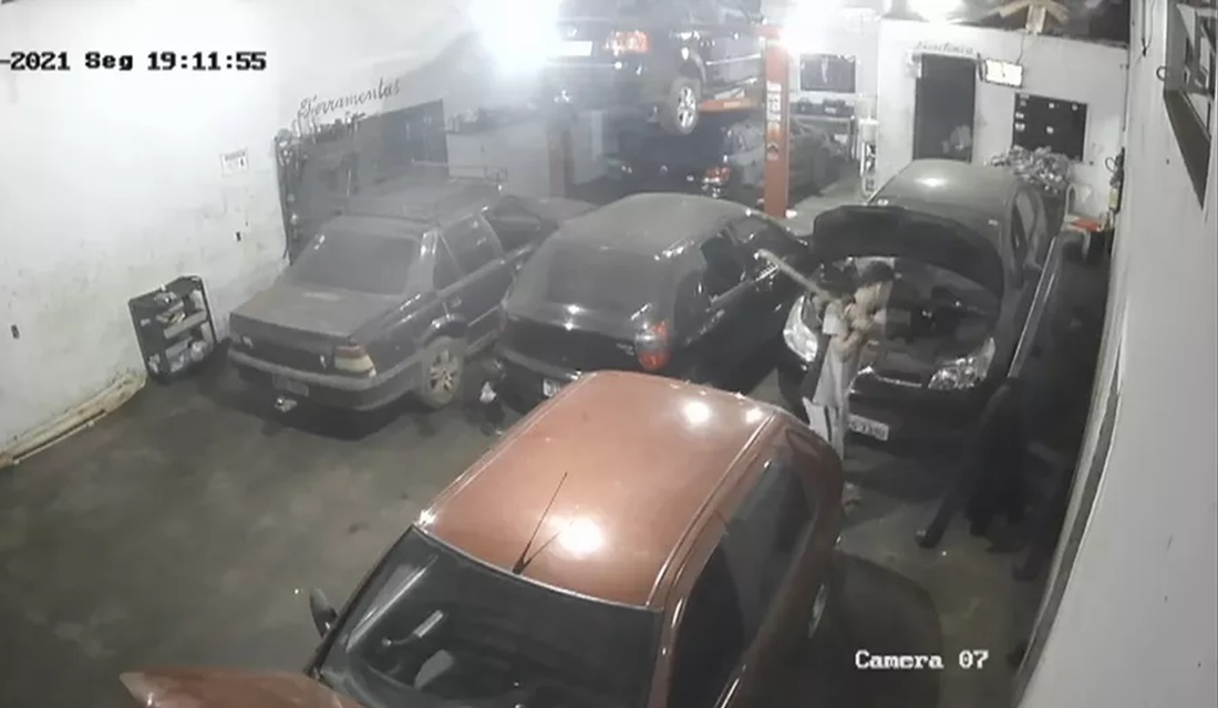 Guarda prende três suspeitos de quebrar carros e agredir cadela em oficina de Rio Verde