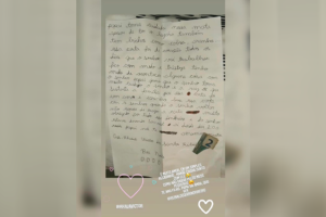 Caiado divulga carta de filho ao pai policial que atua na caçada à Lazaro Barbosa