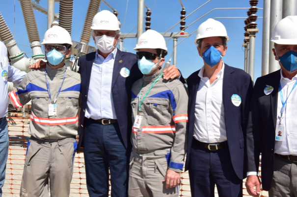 Visita do governador Ronaldo Caiado à subestação Estrela d'Alva (Foto: Divulgação)