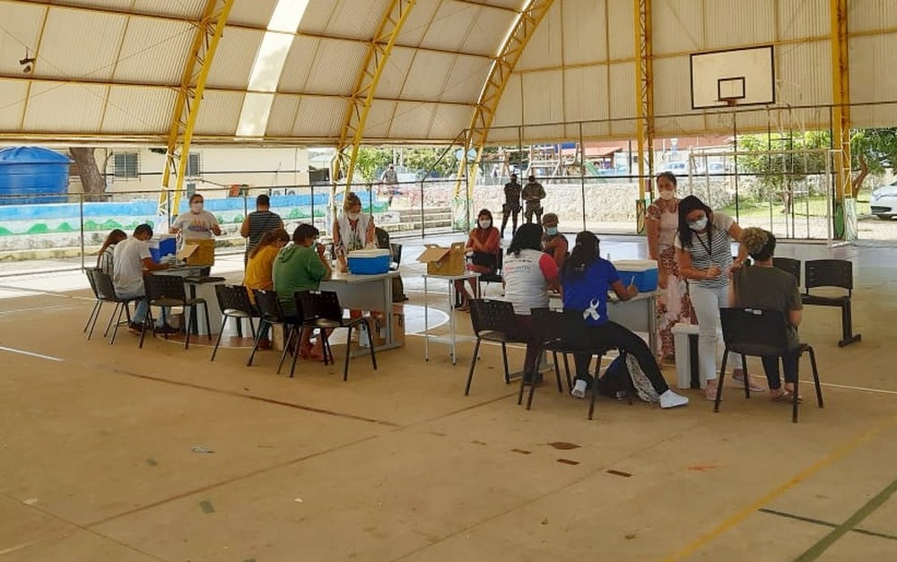 Segundo a administração municipal, a ilha conta com 3,8 mil pessoas nessa faixa etária aptas a receber a vacina 