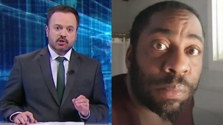 Jornalista confunde Lázaro Barbosa com Lázaro Ramos e ator reage; assista