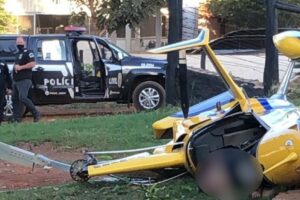 Queda de avião em Rio Verde (Foto: Reprodução/TVAnhanguera)