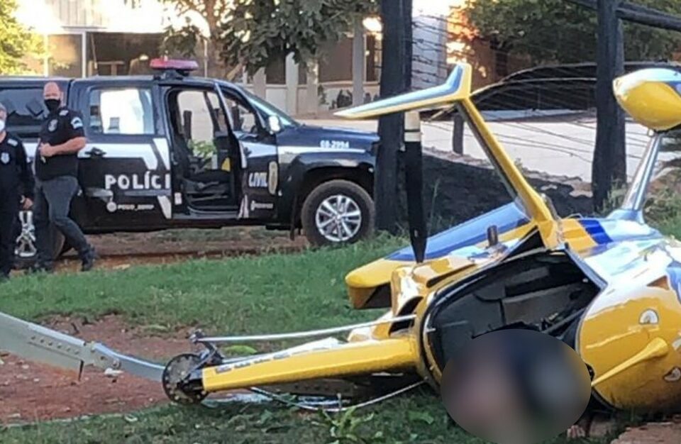 Queda de avião em Rio Verde (Foto: Reprodução/TVAnhanguera)