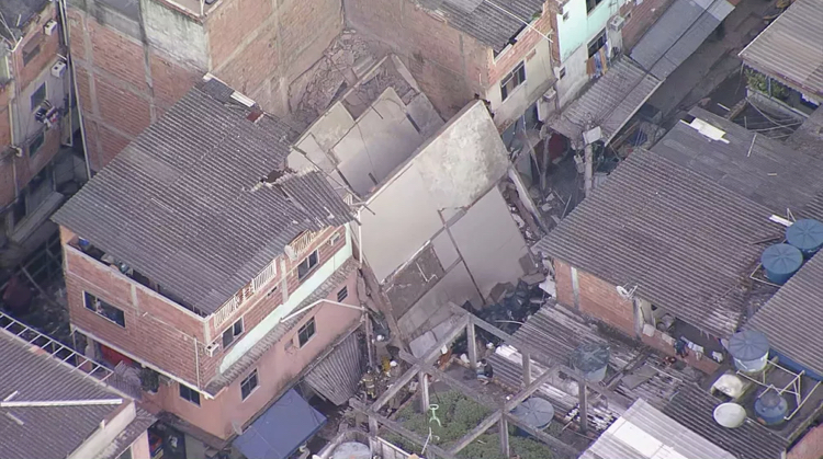 Prédio Rio das Pedras, que desabou na Barra da Tijuca, Rio de Janeiro (Foto: Reprodução/Globo)