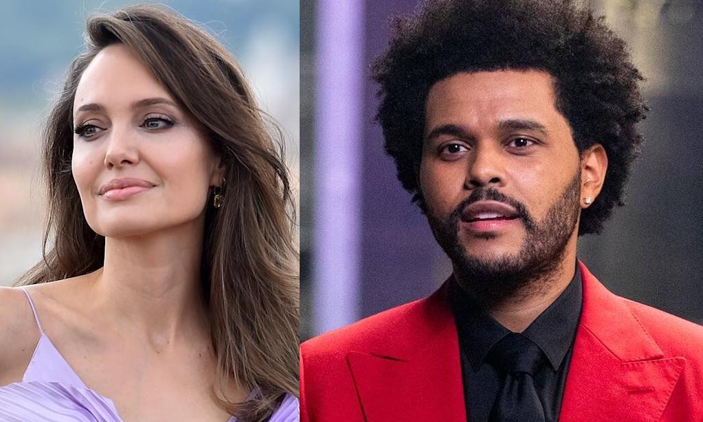Angelina Jolie e The Weeknd são flagrados juntos em jantar em Los Angeles