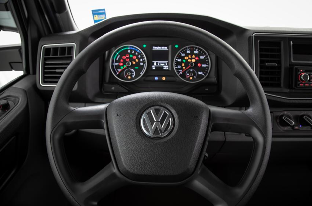 Painel do caminhão elétrico Volkswagen e-Delivery (Divulgação)