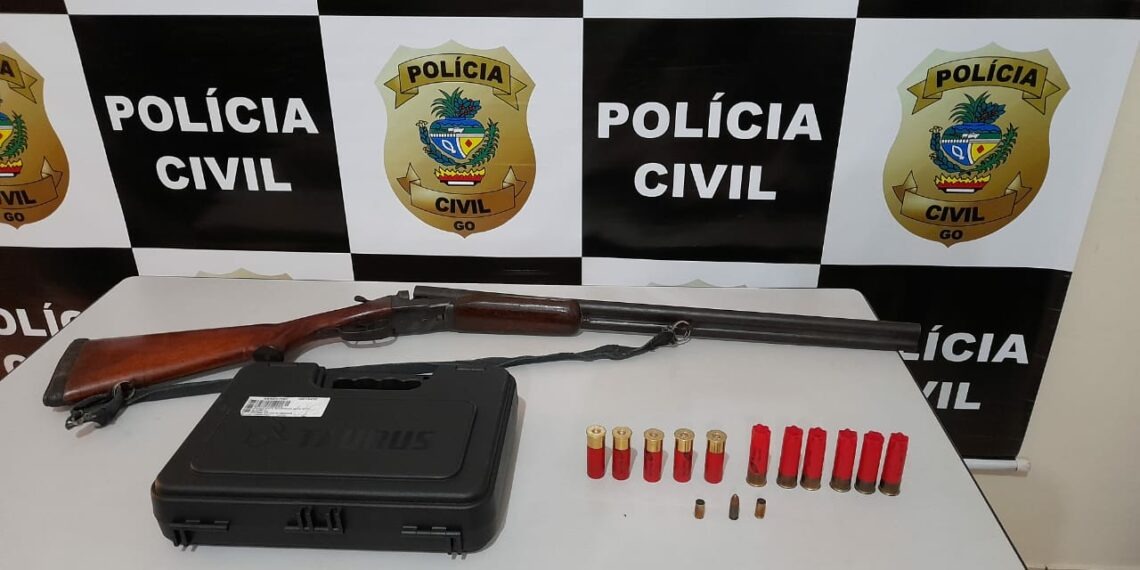 A Polícia Civil prendeu, preventivamente, um ex-vereador de Campinorte, suspeito de matar um agiota a tiros no início deste ano. (Foto: Polícia Civil)