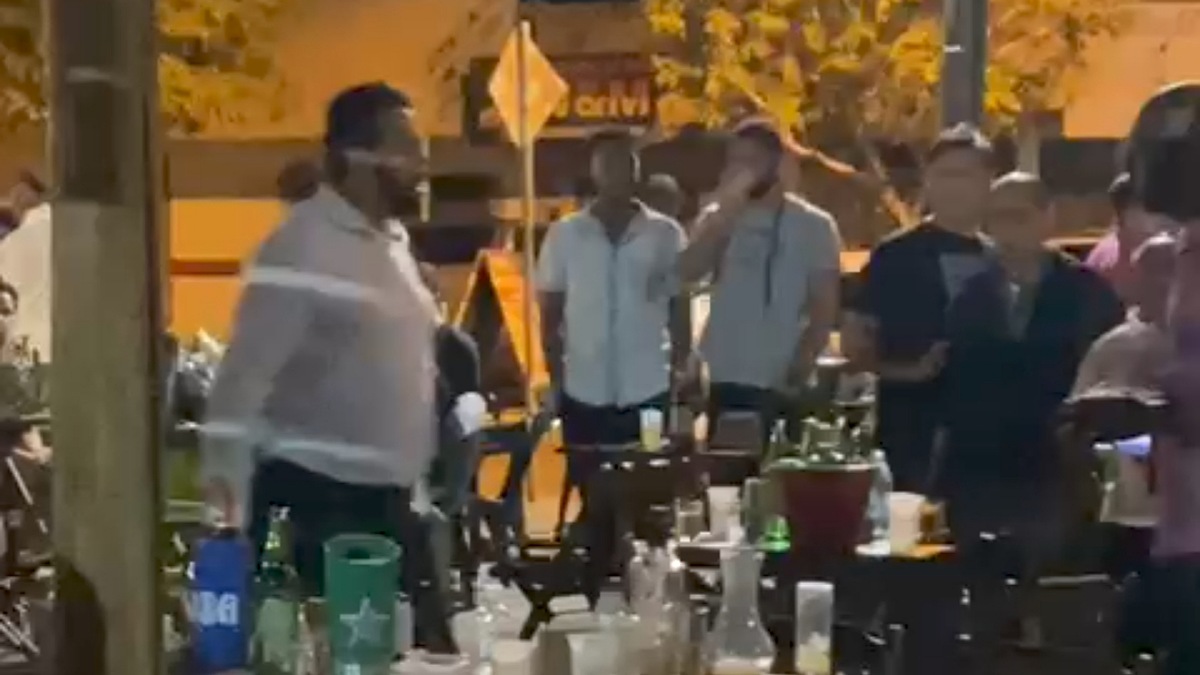 O tenente Wilson Silva de Oliveira, que agrediu um homem em Santa Terezinha de Goiás, também atua como gerente de atendimento do Procon (Foto: Reprodução)