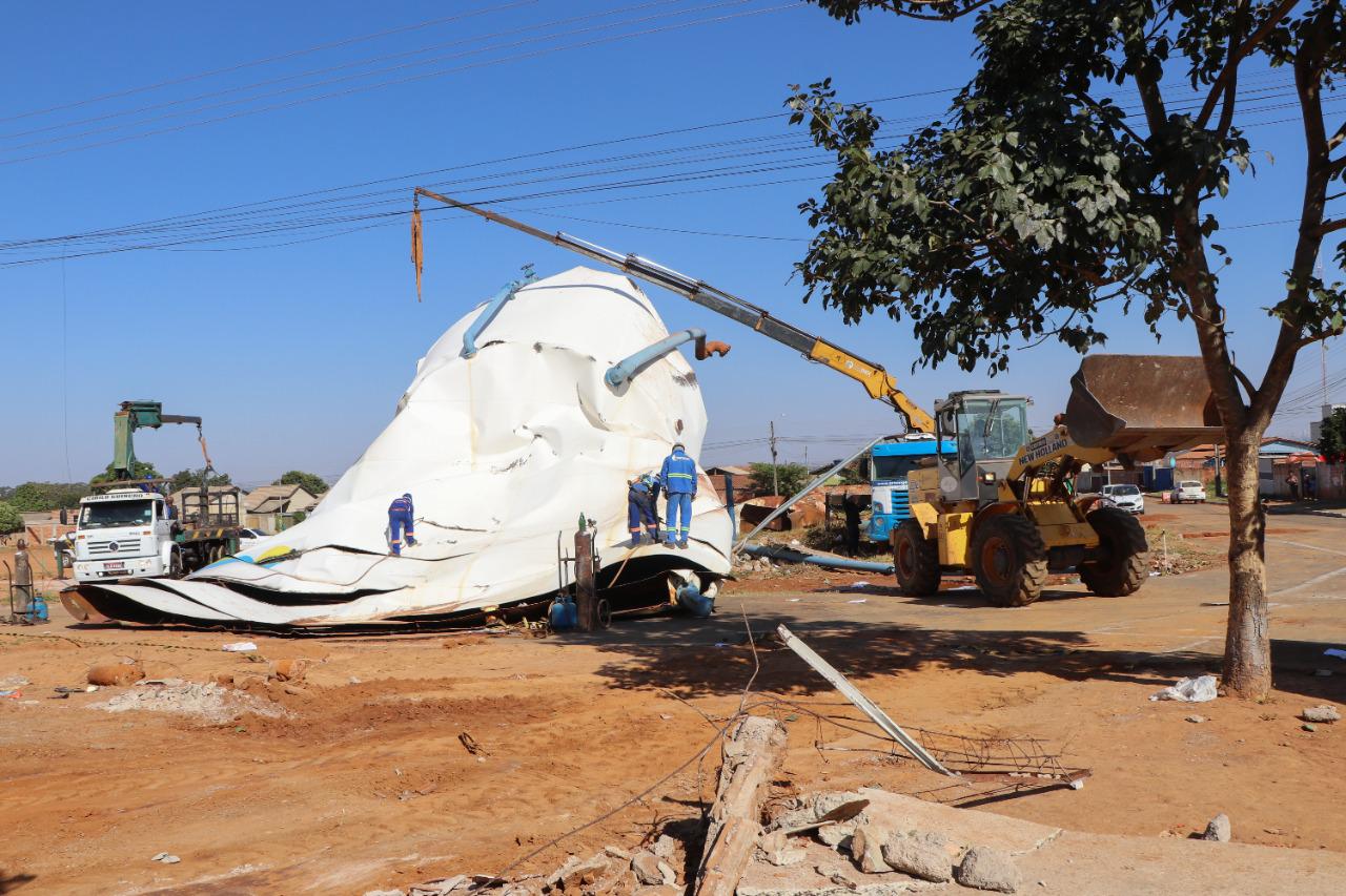 Peças da estrutura podem ser solicitadas pela perícia e o restante da estrutura será encaminhado ao ferro-velho