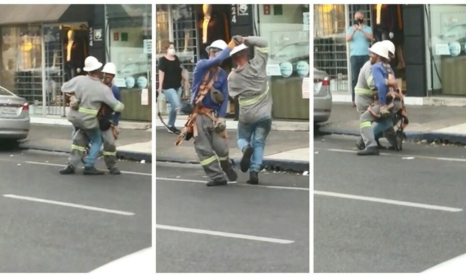 Grupo animou quem passou pela rua Siqueira Campos com os passos "raízes" do piseiro