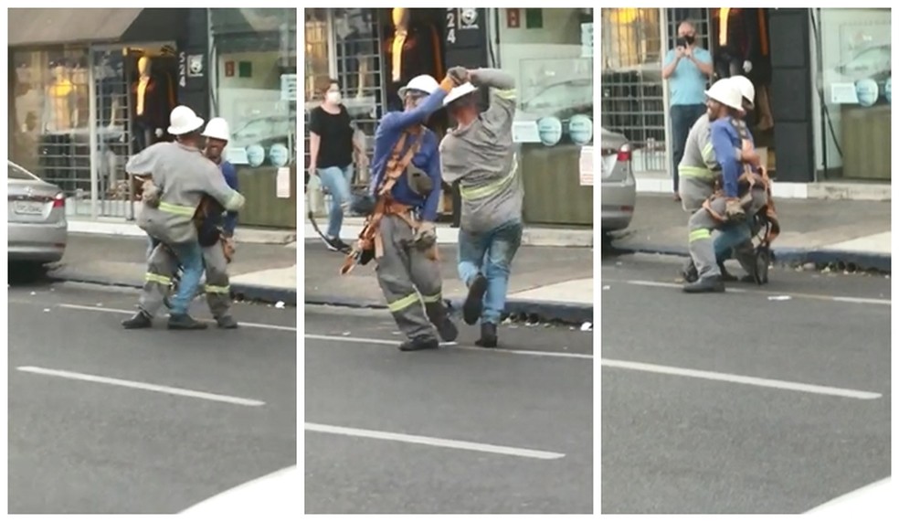 Grupo animou quem passou pela rua Siqueira Campos com os passos "raízes" do piseiro