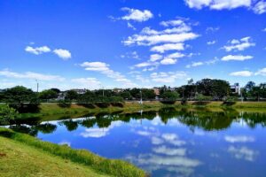 A Prefeitura de Trindade editou decreto municipal que declara risco de emergência hídrica na cidade e proibiu a retirada de água do lago municipal. (Foto: reprodução)
