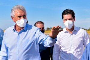 Governador Ronaldo Caiado e o presidente do MDB, Daniel Vilela (Foto: Governo do Estado)