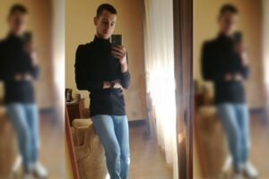 Samuel Luiz Muñiz, auxiliar de enfermagem de 24 anos que nasceu no Brasil, foi espancado até a morte ao sair para fumar em frente a uma balada em La Coruña, no noroeste da Espanha — Foto: Montagem G1/Reprodução Facebook