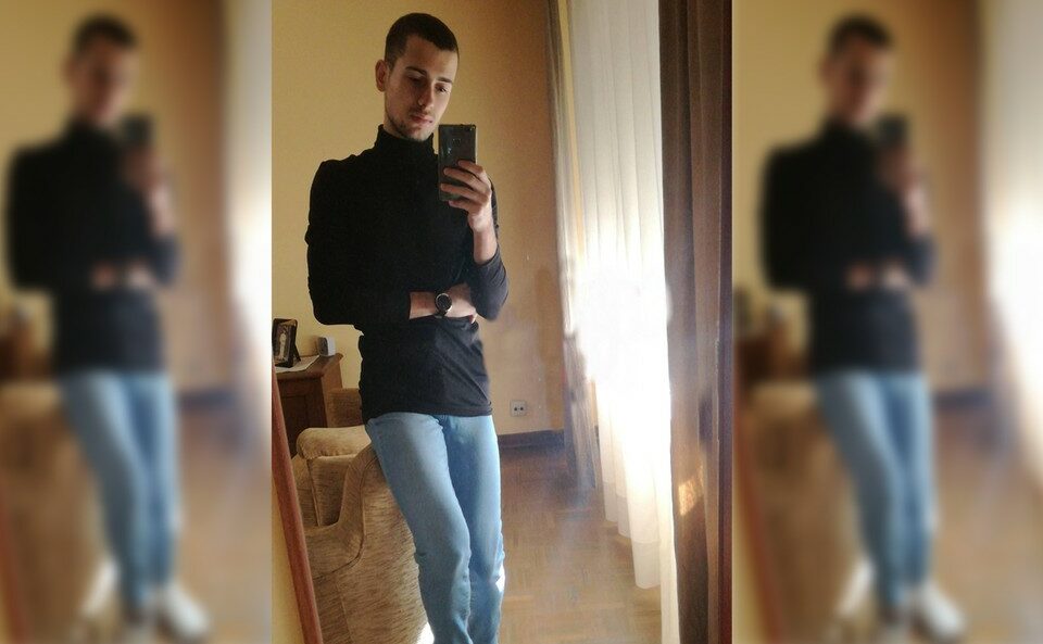 Samuel Luiz Muñiz, auxiliar de enfermagem de 24 anos que nasceu no Brasil, foi espancado até a morte ao sair para fumar em frente a uma balada em La Coruña, no noroeste da Espanha — Foto: Montagem G1/Reprodução Facebook