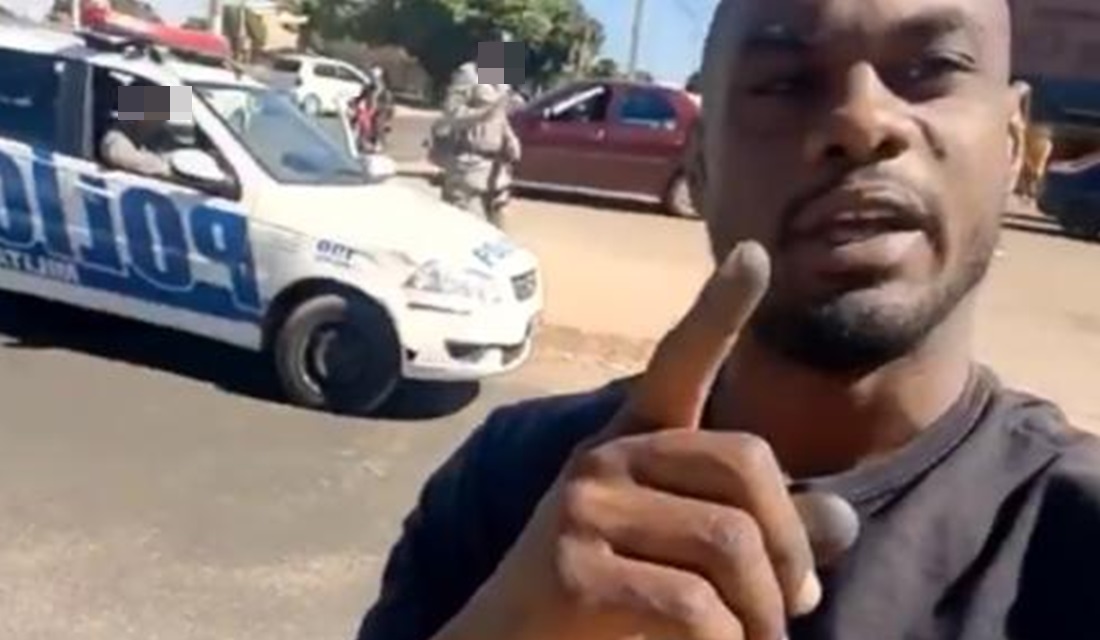 Youtuber negro abordado enquanto gravava vídeos muda de Cidade Ocidental após intimidação de PMs