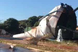 Caixa d'água caída - Responsável técnico do projeto da caixa d'água que desabou em Senador Canedo foi indiciado por desabamento e lesão corporal