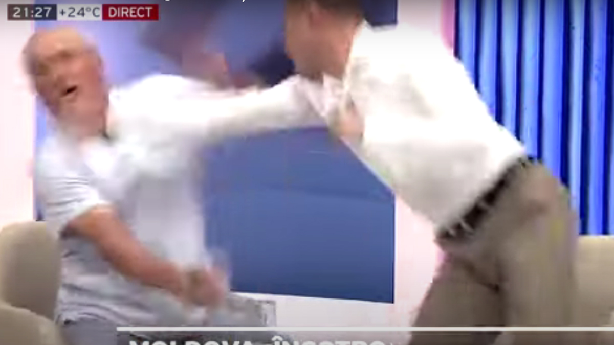 Durante debate, políticos da Moldávia "saem no soco"