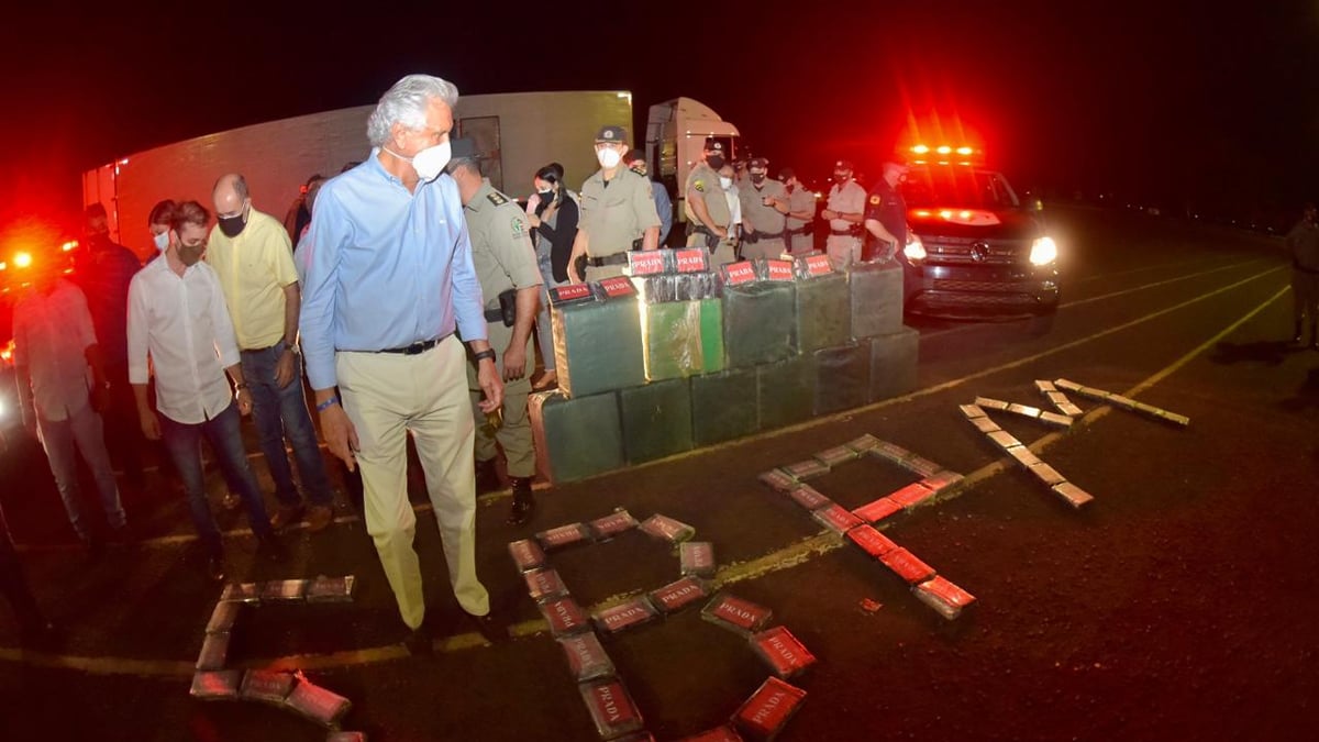 Governo de Goiás apreendeu 135 toneladas de drogas em 2 anos e meio