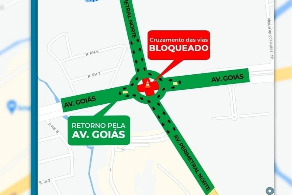 Obras do viaduto na Perimetral Norte alteram trajetos de linhas de ônibus; veja
