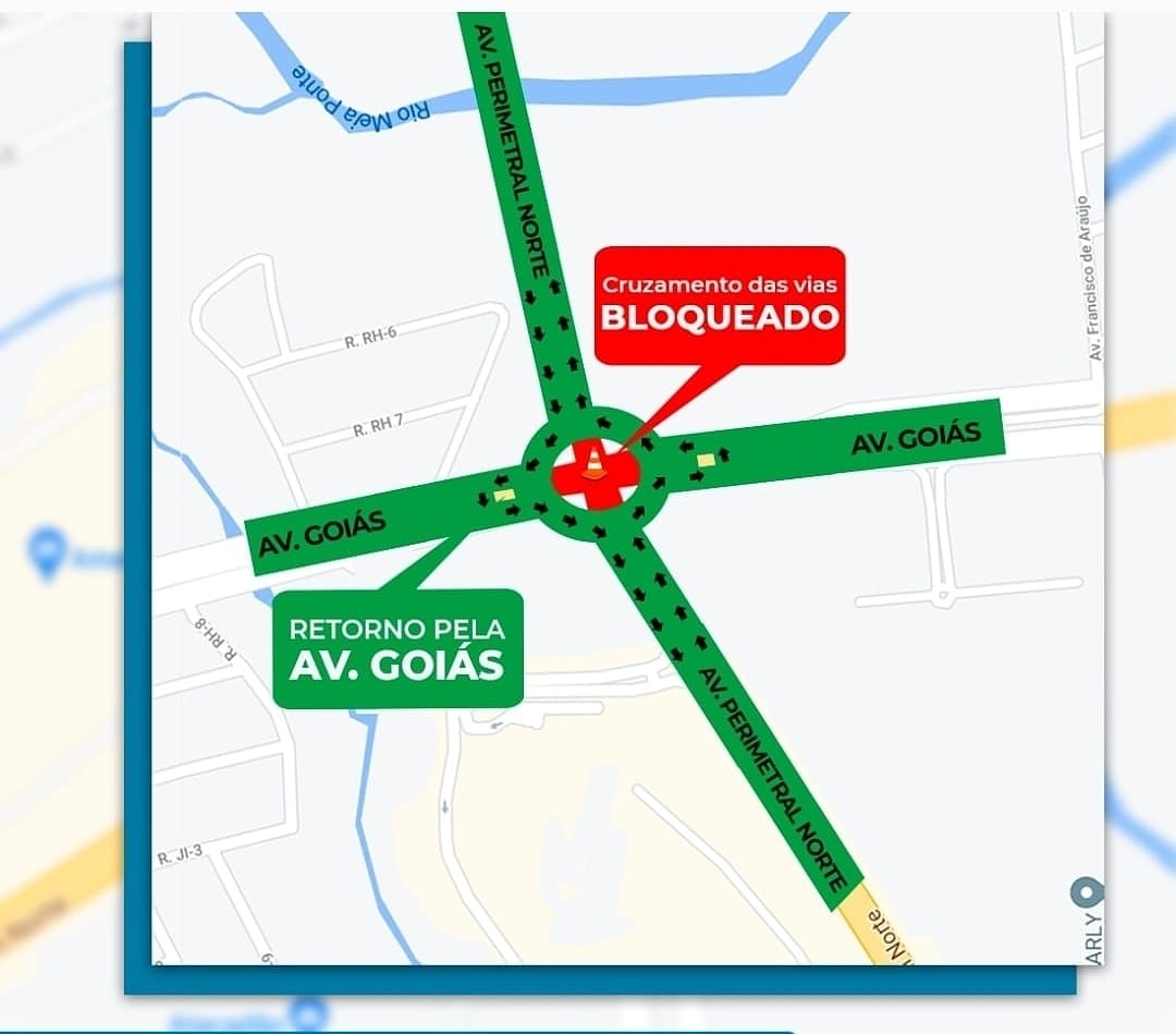 Obras do viaduto na Perimetral Norte alteram trajetos de linhas de ônibus; veja
