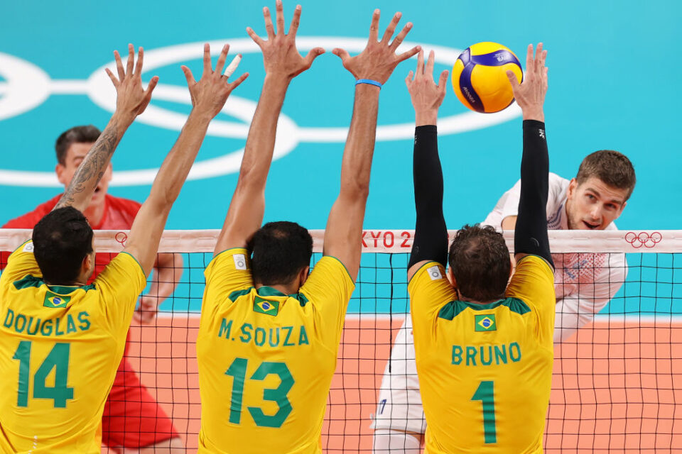 Brasil x França 2 vôlei masc