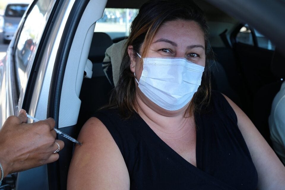 Vacinação em Aparecida (Foto: Enio Medeiros – Prefeitura / Divulgação)