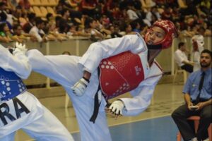 Patrik Cardoso durante luta