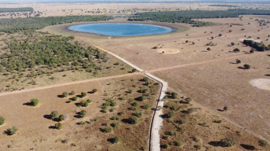 Imagem aérea mostra feito feito em uma nas nascentes do rio Araguaia (Foto: Divulgação)