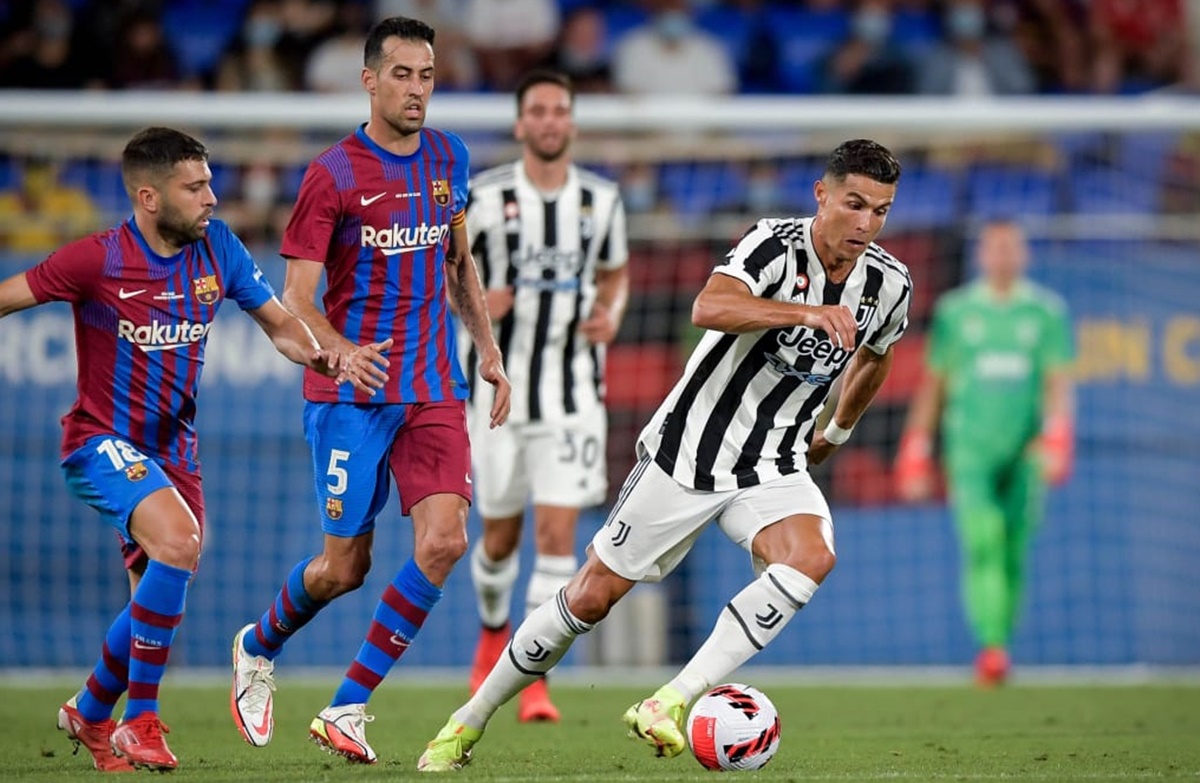 Cristiano Ronaldo durante partida contra o Barcelona
