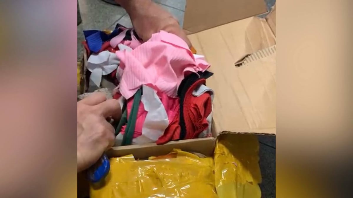 Homem se passa por funcionário e troca compra de R$ 1.500 por retalhos em Goiânia (Foto: Alice Morais/Arquivo Pessoal)